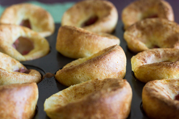 buttermilk popovers with raspberry and lemon