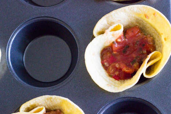 huevos rancheros tortilla cups