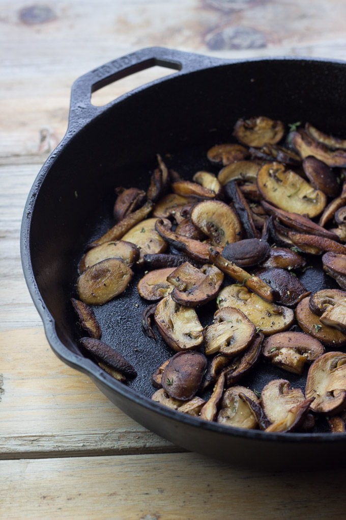 Buckwheat Crêpes with Mushrooms, Brie and Thyme | Ginger & Toasted Sesame