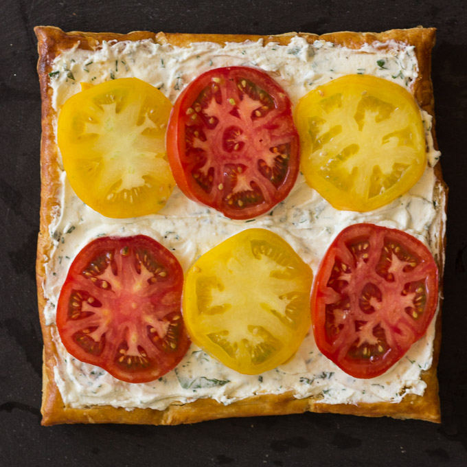 Fresh Tomato and Goat Cheese Mousse Tart | Ginger & Toasted Sesame
