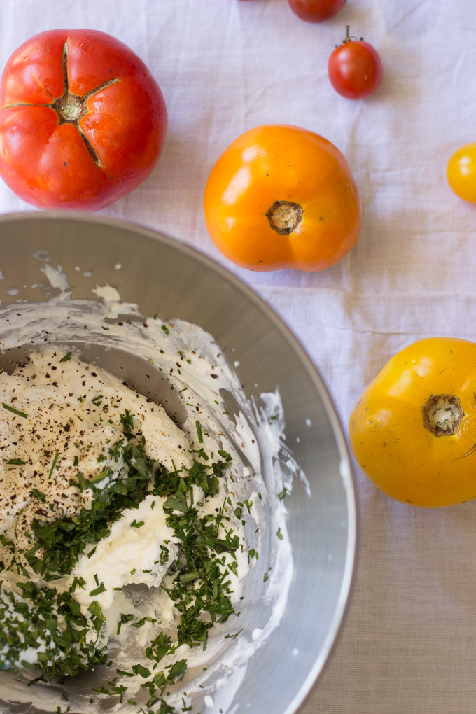 Fresh Tomato and Goat Cheese Mousse Tart | Ginger & Toasted Sesame