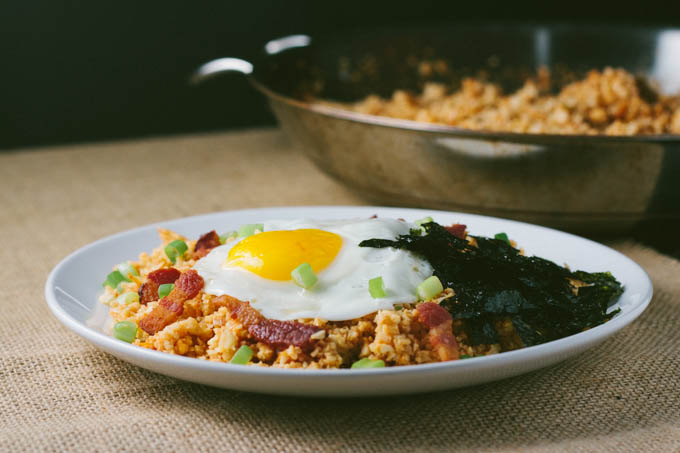 Kimchi Fried Cauliflower Rice-5