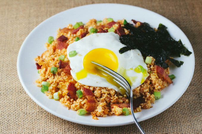 Kimchi Fried Cauliflower Rice-8