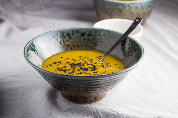 Pumpkin and Black Sesame Soup-11