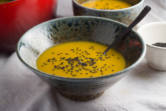 Pumpkin and Black Sesame Soup-9