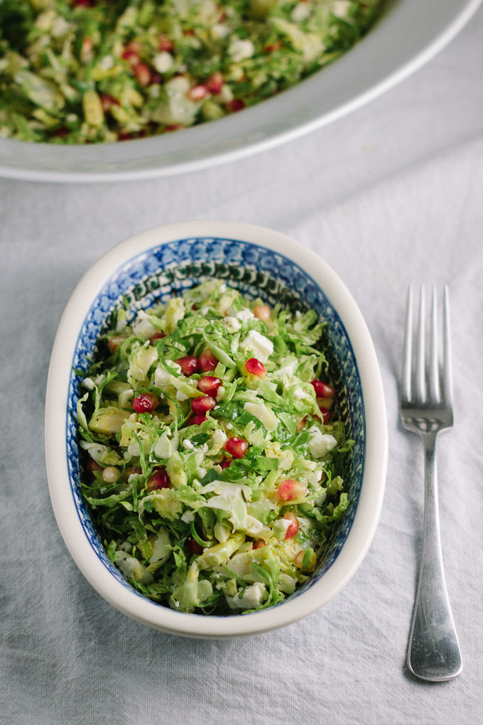 Brussels Sprout and Pomegranate Salad-7