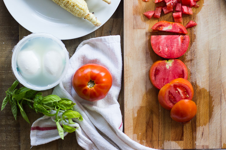 Tomato, Charred Corn and Burrata Salad-3