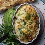 Baked Eggs with Soy Sauce Mushrooms