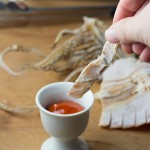 Squid Jerky and Gochujang Sauce