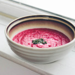 Beet and Fennel Soup with Beet Green Pesto